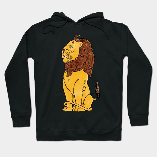 Vintage Lion from the Wizard of Oz Hoodie by MasterpieceCafe